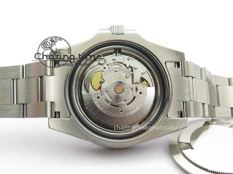 0226 Soft GMT-Master II 116759 SS Bp-Maker Black Ruby Crystal Diamond Dial On SS Bracelet A 3766